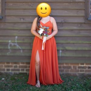 Women’s A-Line Pleated Chiffon Floor-Length Dress